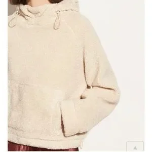 Vince Tops Vince Cozy Faux Sherpa Pullover Hoodie Poshmark